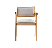 Fern - Modern Natural and Beige Dining Chair Set of 2 — view 2