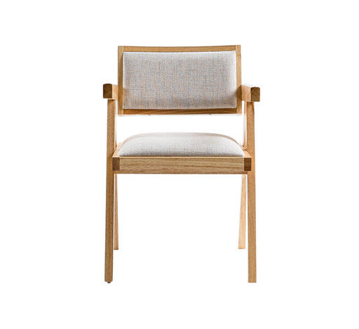 Fern - Modern Natural and Beige Dining Chair Set of 2 — view 2