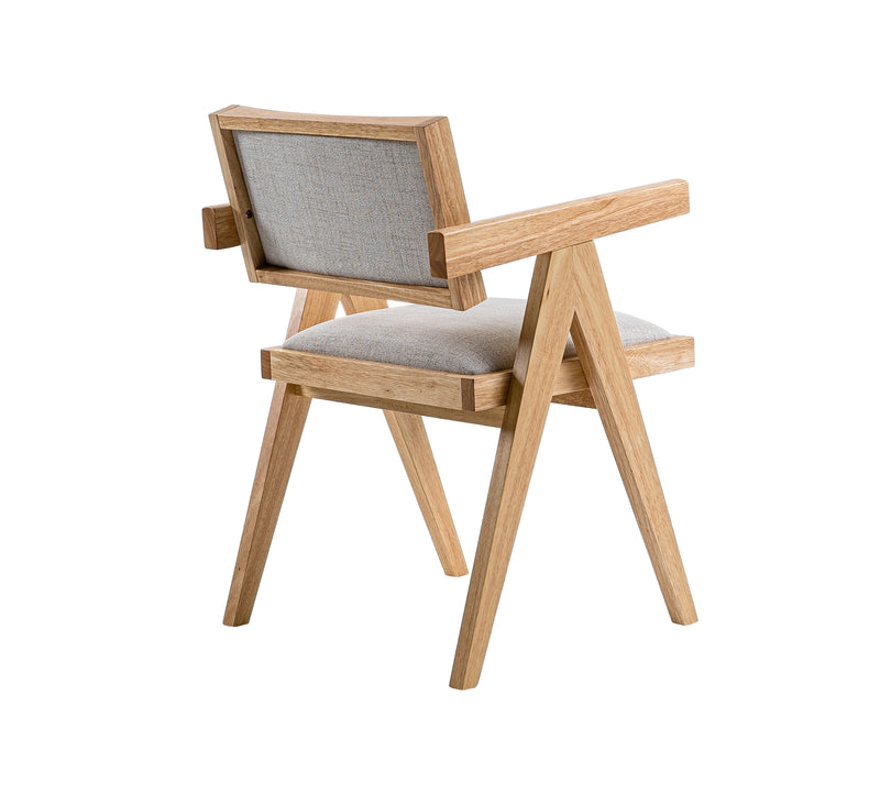 Fern - Modern Natural and Beige Dining Chair Set of 2 — view 4