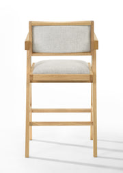 Fern - Modern Natural and Beige Counter Stool Set of 2 — view 2
