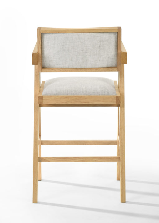 Fern - Modern Natural and Beige Counter Stool Set of 2 — view 2