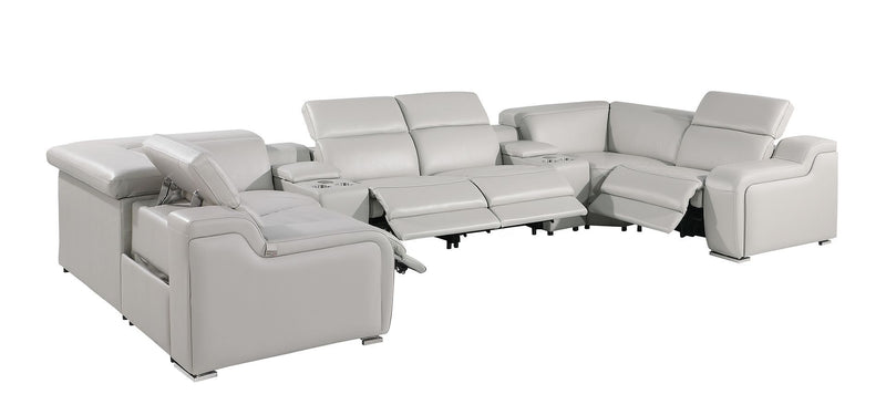1116 - 8-Piece U-Shaped Sectional Sofa In With 4 Power Recliners & Power Headrest