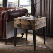 Kolin - Accent Table - Rustic Oak & Matte Gray - R&R Furniture Gallery (Fountain Valley, CA)