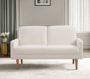 Loveseat Sofa, European Style With Sleek Design, Modern & Vintage Flair, Upholstered 2 Seater Couch - R&R Furniture Gallery (Fountain Valley, CA)