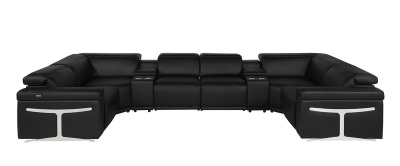 1126 - 8-Piece U-Shaped Sectional Sofa In With 2 Power Recliners & Power Headrests