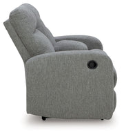 Gauntlet - Double Recline Loveseat With Console - Sterling - R&R Furniture Gallery (Fountain Valley, CA)
