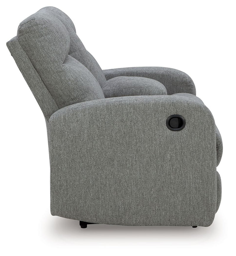 Gauntlet - Double Recline Loveseat With Console - Sterling - R&R Furniture Gallery (Fountain Valley, CA)