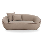 Jenny - Faux Mohair Loveseat - Taupe - R&R Furniture Gallery (Fountain Valley, CA)