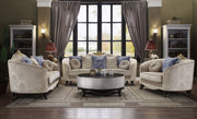Sheridan - Chair With 2 Pillows - Cream Fabric - R&R Furniture Gallery (Fountain Valley, CA)