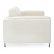 Schmidt - Modern Off White Fabric Chair — view 5