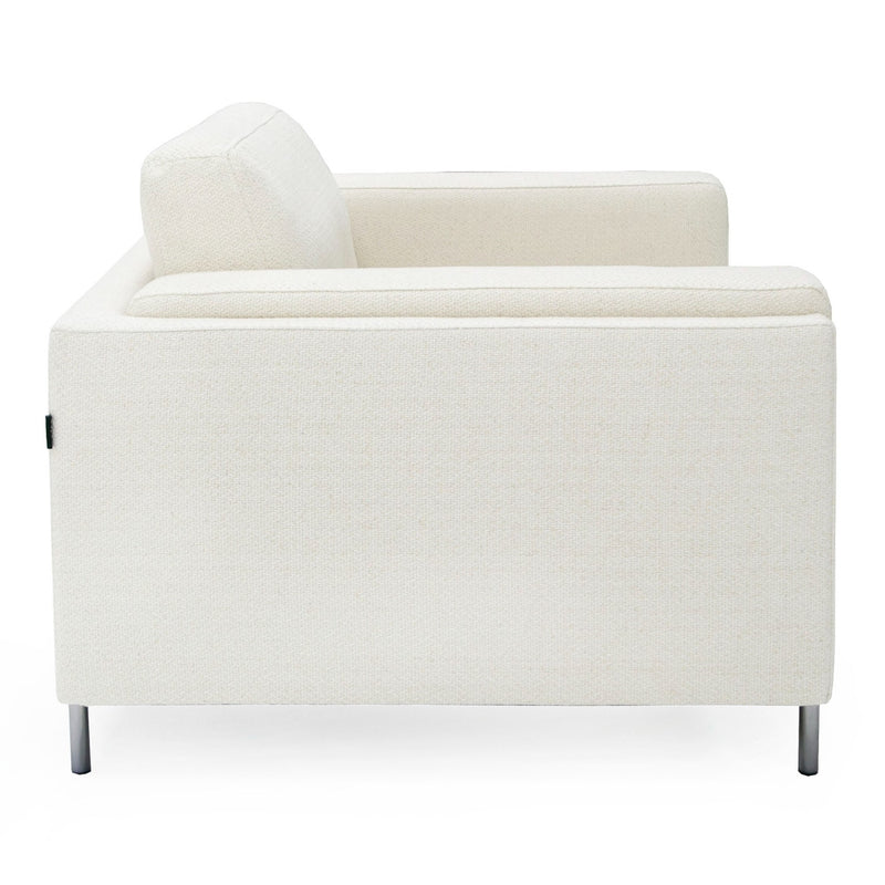 Schmidt - Modern Off White Fabric Chair — view 5