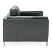 Schmidt - Modern Black Leather Chair — view 4
