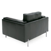 Schmidt - Modern Black Leather Chair — view 5