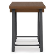 Handcrafted solid wood sawhorse desk by Simpli-Home, sturdy writing desk with natural wood finish and rustic design.