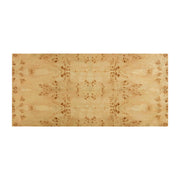 TOV Furniture Brandyss rectangular dining table in natural burl wood with sleek modern design and sturdy legs.