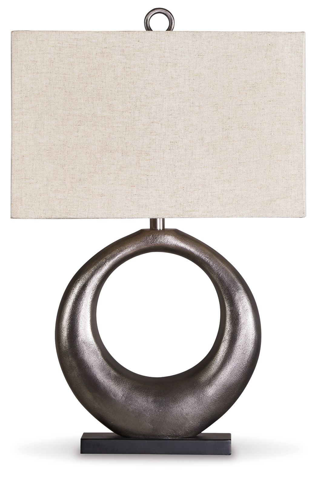 Saria - Metal Table Lamp  - Antique Silver Finish - R&R Furniture Gallery (Fountain Valley, CA)