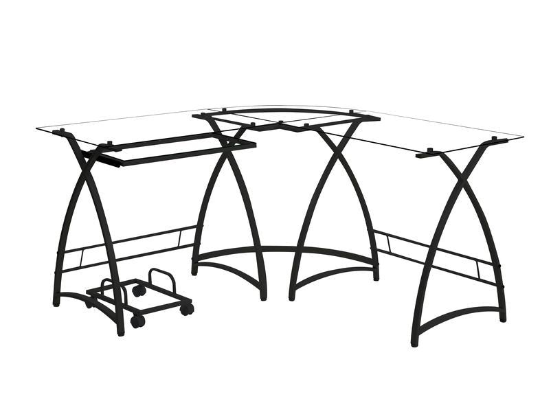 Dazenus - Desk - Glass Top - R&R Furniture Gallery (Fountain Valley, CA)