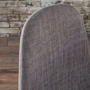 Modern Minimalist Fabric Dining Chair With Iron Legs - R&R Furniture Gallery (Fountain Valley, CA)