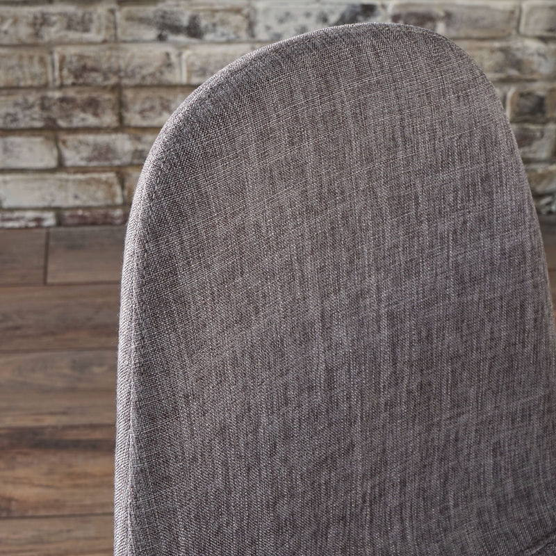 Modern Minimalist Fabric Dining Chair With Iron Legs - R&R Furniture Gallery (Fountain Valley, CA)