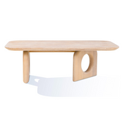 Osaka - Modern Faux Marble + Natural Ash Coffee Table — view 2