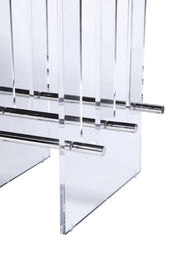Inverness - Contemporary Black Oak + Acrylic Dining Table — view 4