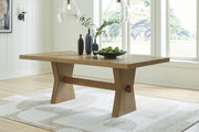 Galliden - Rectangular Dining Room Table - Light Brown - R&R Furniture Gallery (Fountain Valley, CA)