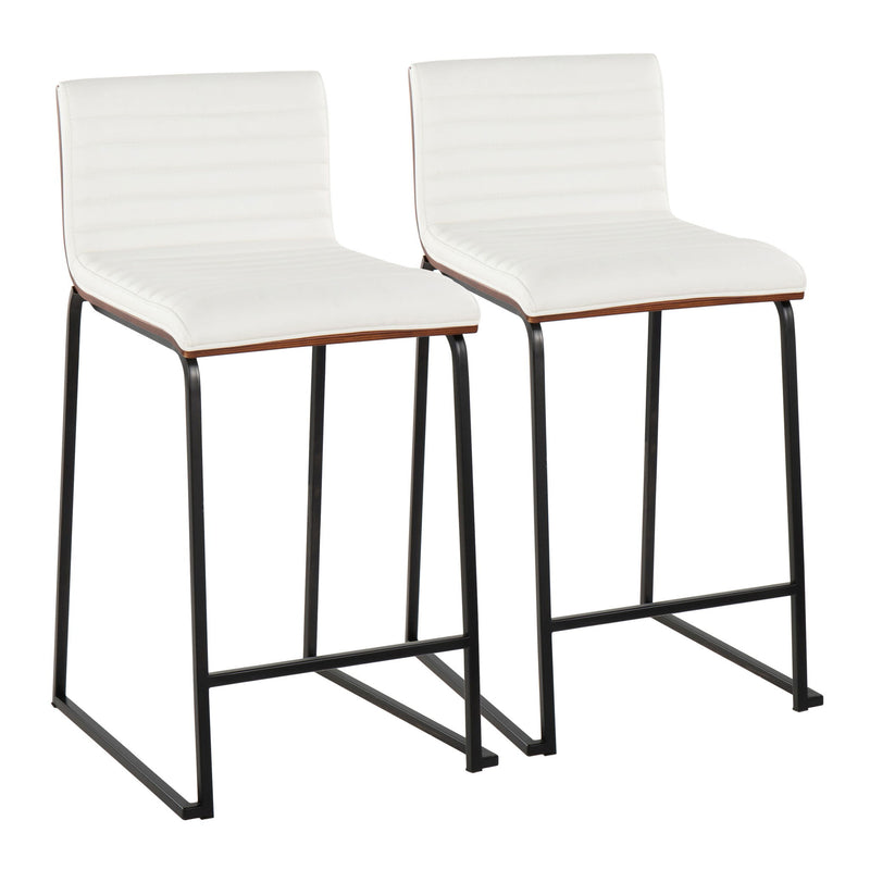 Mason Mara - Contemporary Fixed Height Quality Counter Stool (Set of 2) - R&R Furniture Gallery (Fountain Valley, CA)