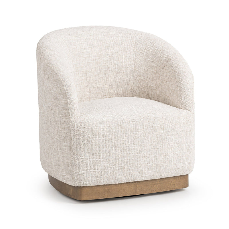 Diah - Swivel Accent Chair - Toasted Linen - R&R Furniture Gallery (Fountain Valley, CA)