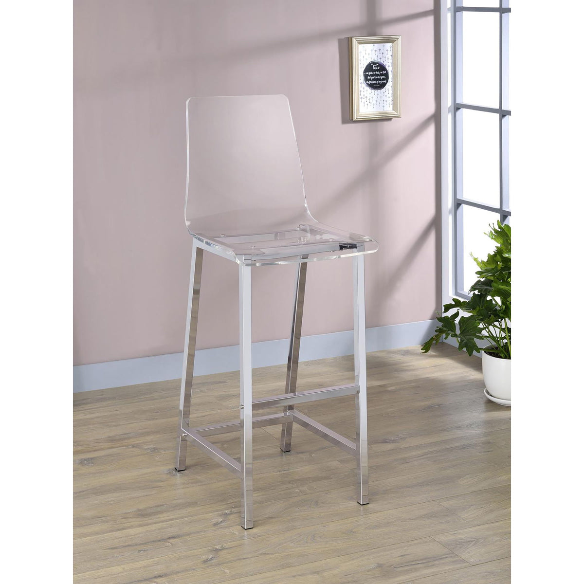 Bar Stools (Set of 2) - Clear
