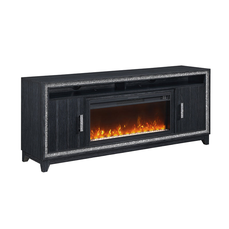 Almera - Fireplace With Adjustable Temperature And LED Options - R&R Furniture Gallery (Fountain Valley, CA)