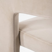 Cherish - Modern Beige Fabric Dining Chair — view 4