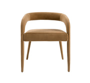 Mundra - Modern Tan Fabric Dining Chair