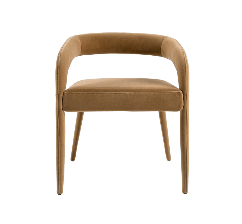 Mundra - Modern Tan Fabric Dining Chair