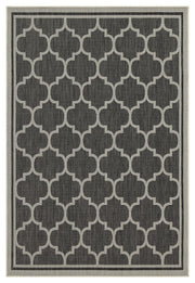 Sunshine - 5'3" X 7'3" Indoor & Outdoor Area Rug Polypropylene - Anthracite - R&R Furniture Gallery (Fountain Valley, CA)