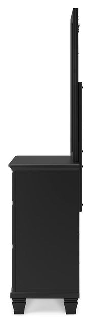 Lanolee - Dresser And Mirror - Black - R&R Furniture Gallery (Fountain Valley, CA)