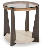 Frazwa - Round End Table - Multi - R&R Furniture Gallery (Fountain Valley, CA)