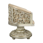 Sorina - Arm Chair - Synthetic Leather & Antique Gold - R&R Furniture Gallery (Fountain Valley, CA)