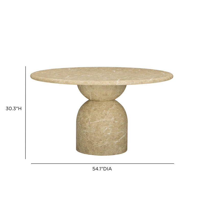 Cynthia - Indoor / Outdoor Dining Table - Light Emperador Marble