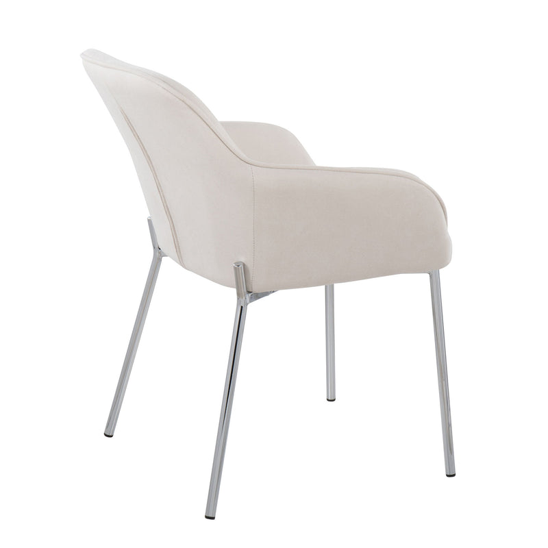 Pair of Lumi Source Daniella contemporary modern dining chairs with sleek design, set of two, in a stylish dining room setting