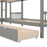 L Shaped Bunk Bed With Drawers - R&R Furniture Gallery (Fountain Valley, CA)