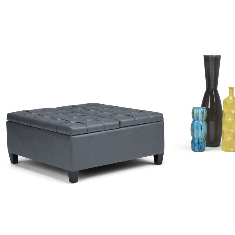 Harrison - Upholstered Coffee Table Storage Ottoman - R&R Furniture Gallery (Fountain Valley, CA)