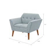 Modern Lounge Chair With Button Tufting - R&R Furniture Gallery (Fountain Valley, CA)