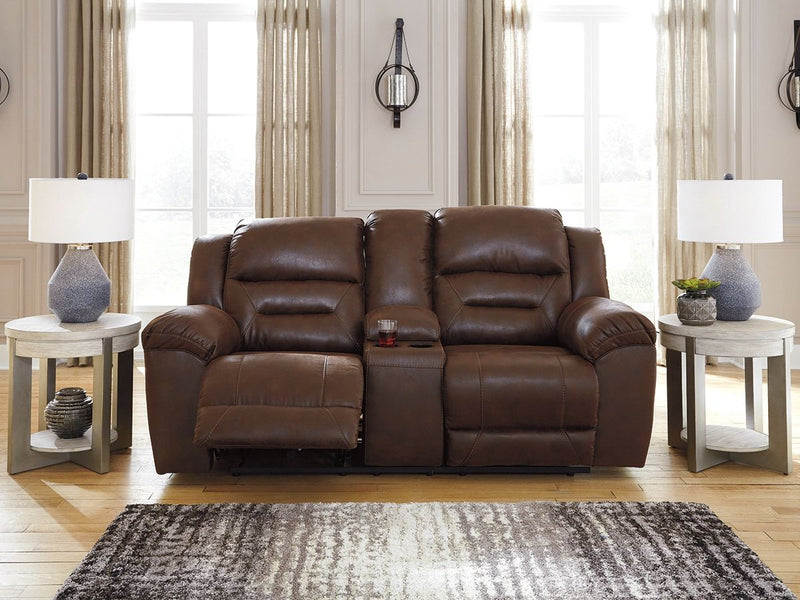 Stoneland - Reclining Loveseat - R&R Furniture Gallery (Fountain Valley, CA)