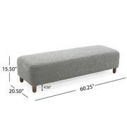 Contemporary Ottoman With Foam Cushion And Durable Upholstery - R&R Furniture Gallery (Fountain Valley, CA)