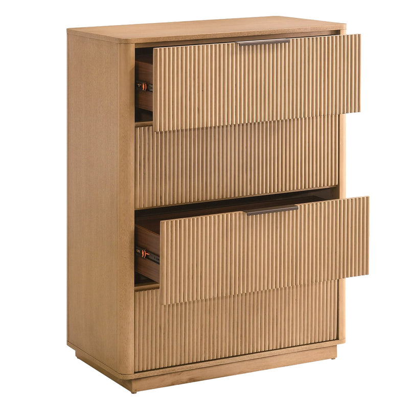 Santa Monica - Modern Natural Oak Chest — view 4