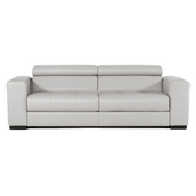 Icon - Modern Italian Grey Leather Sofa Bed — view 4