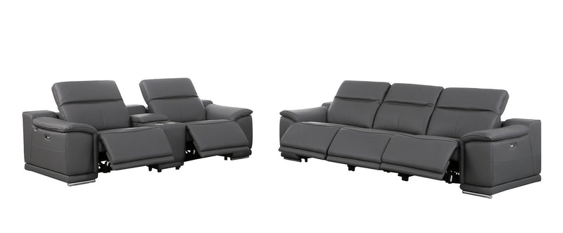 9762 - 6-Piece Modular Power Reclining Sofa And Console Loveseat Set With 5 Power Recliners In