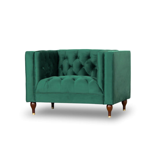 Evelyn - Mid-Century Modern Tufted Back Lounge Chair - R&R Furniture Gallery (Fountain Valley, CA)