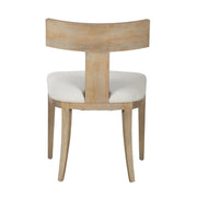 Fabien - Mid-Century Modern Beige Linen + Wood Dining Chair (Set of 2) — view 4