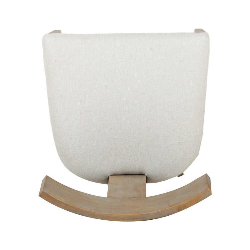 Fabien - Mid-Century Modern Beige Linen + Wood Dining Chair (Set of 2) — view 5